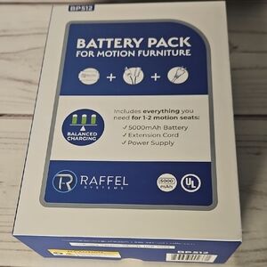 Raffel Rechargeable Battery Pack For Motion Furniture Model BP512